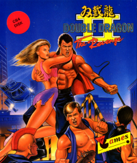 Double Dragon II the Revenge Commodore 64 US box art
